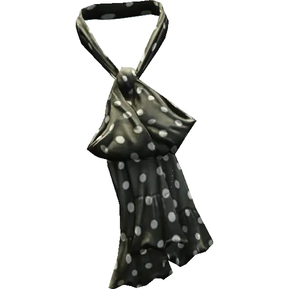 Шарф в горошек