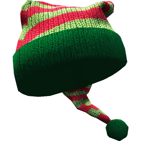 Шапка с бубоном длинная