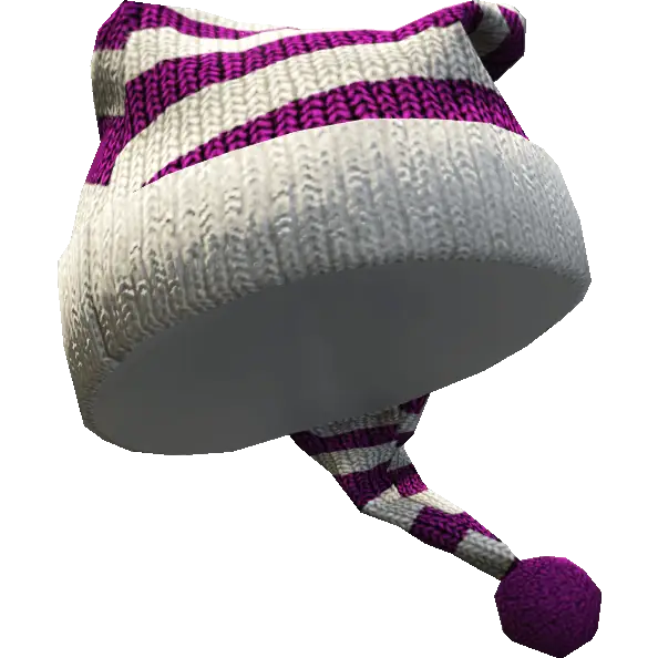 Шапка с бубоном длинная