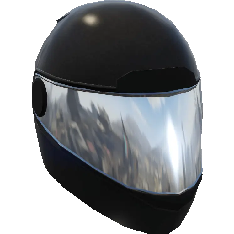 Байкерский матовый зеркальный шлем