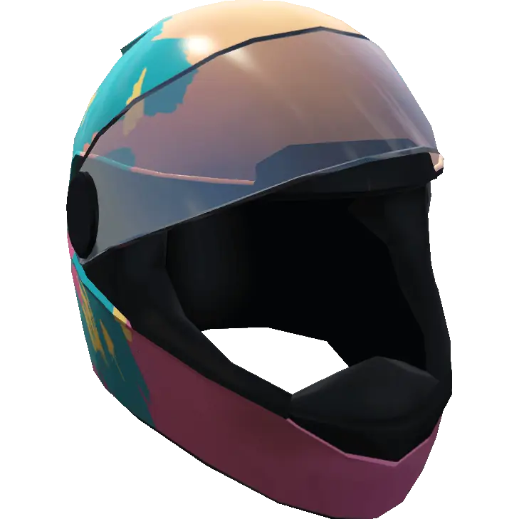 Открытый глянцевый мотоциклетный шлем