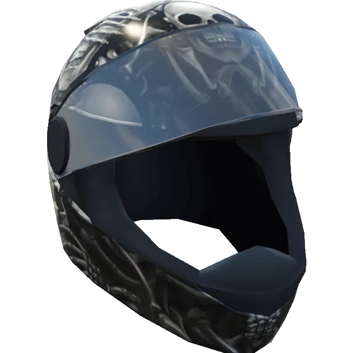 Открытый глянцевый мотоциклетный шлем