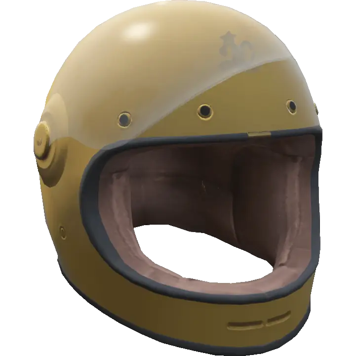Золотой открытый шлем ДК