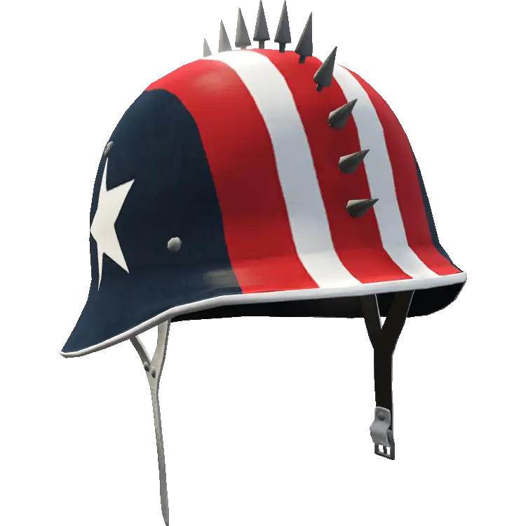 Каска с шипами