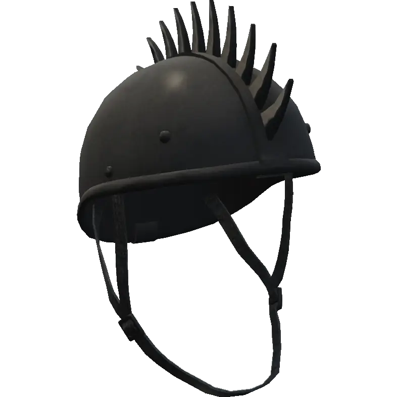 Полушлем с длинными шипами