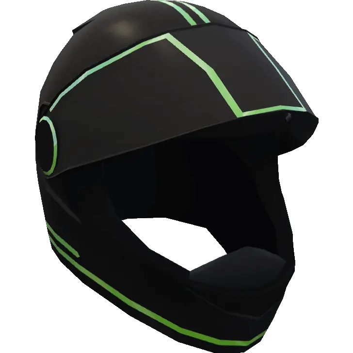 Неоновый открытый шлем