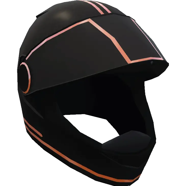 Неоновый открытый шлем