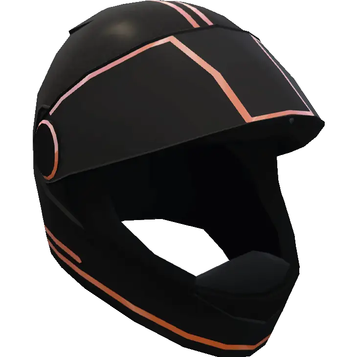 Неоновый открытый шлем