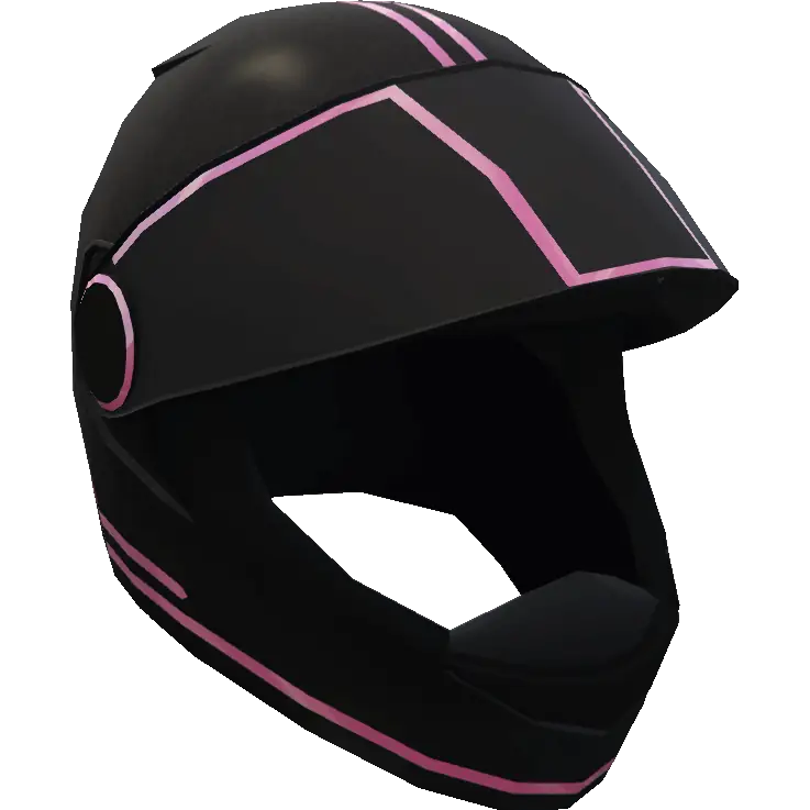 Неоновый открытый шлем