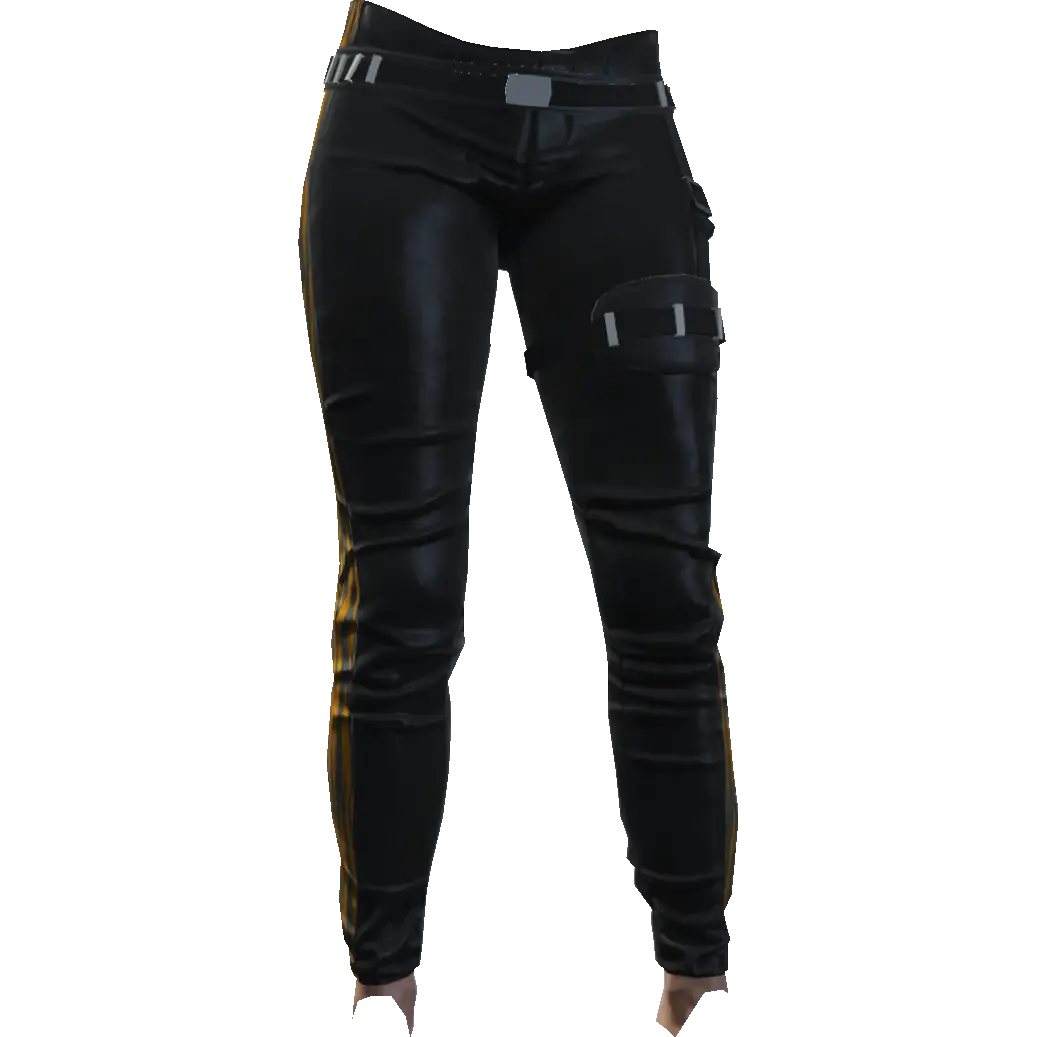 Зауженные штаны с подвязкой