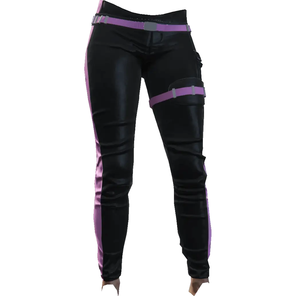 Зауженные штаны с подвязкой