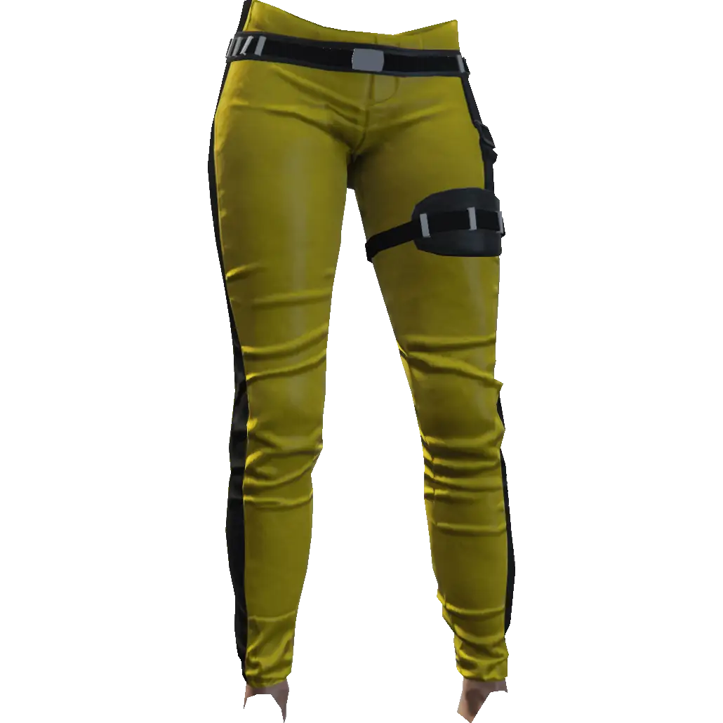 Зауженные штаны с подвязкой