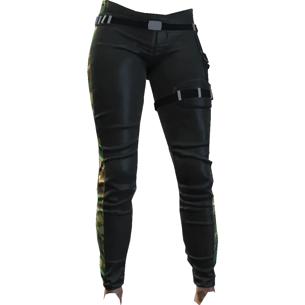 Зауженные штаны с подвязкой