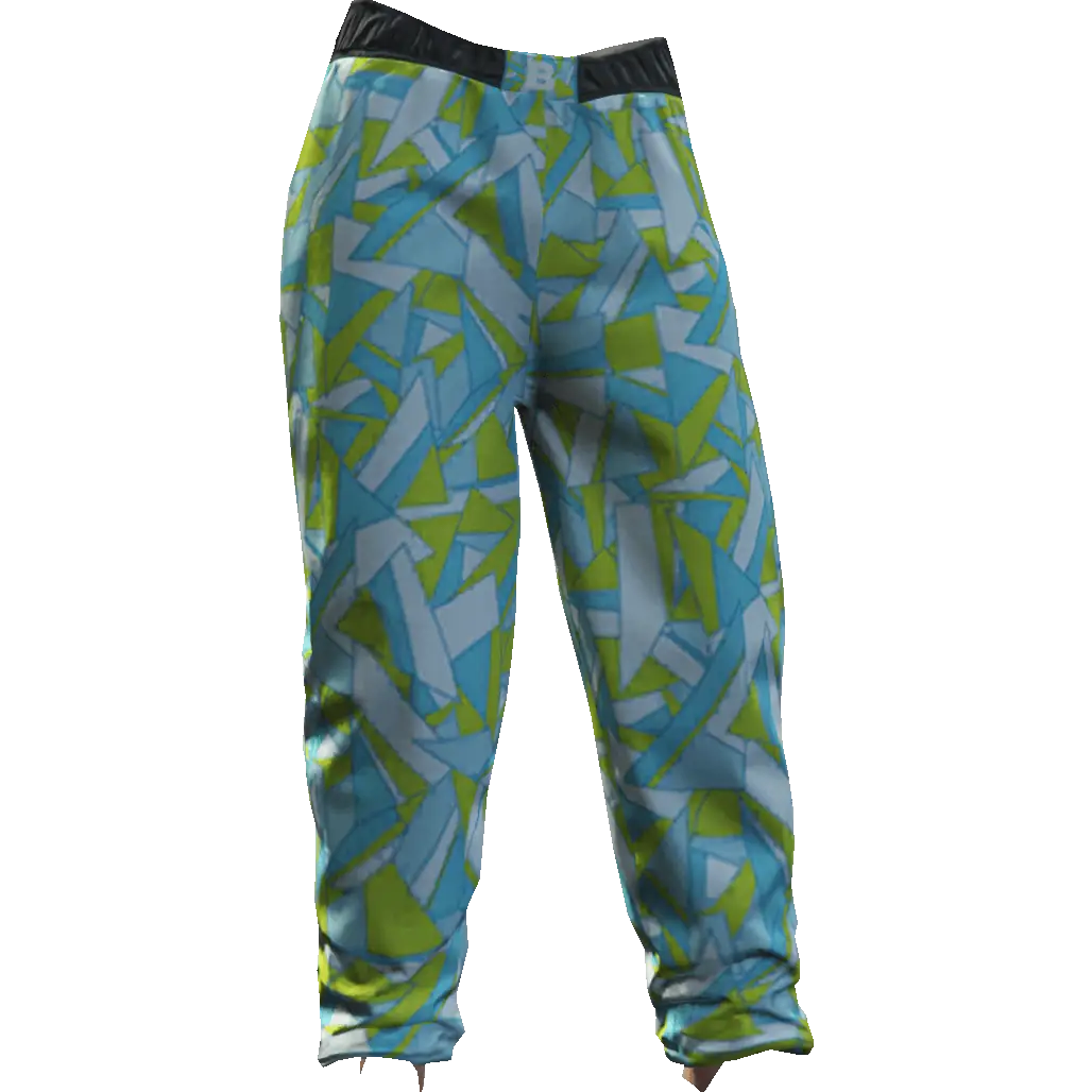 Свободные штаны с цветами