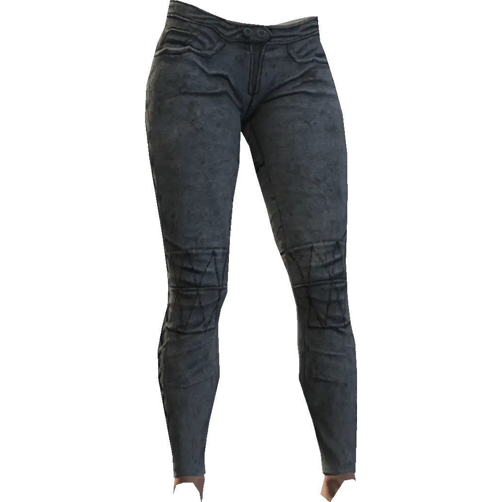 Зауженные джинсы уличные