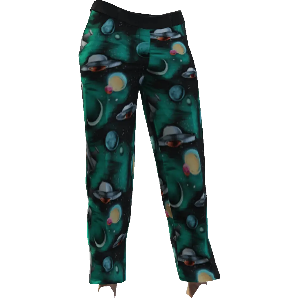 Классические брюки с узорами