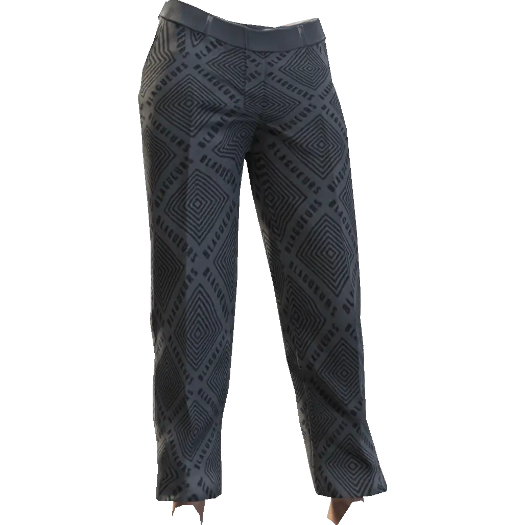 Классические брюки с узорами