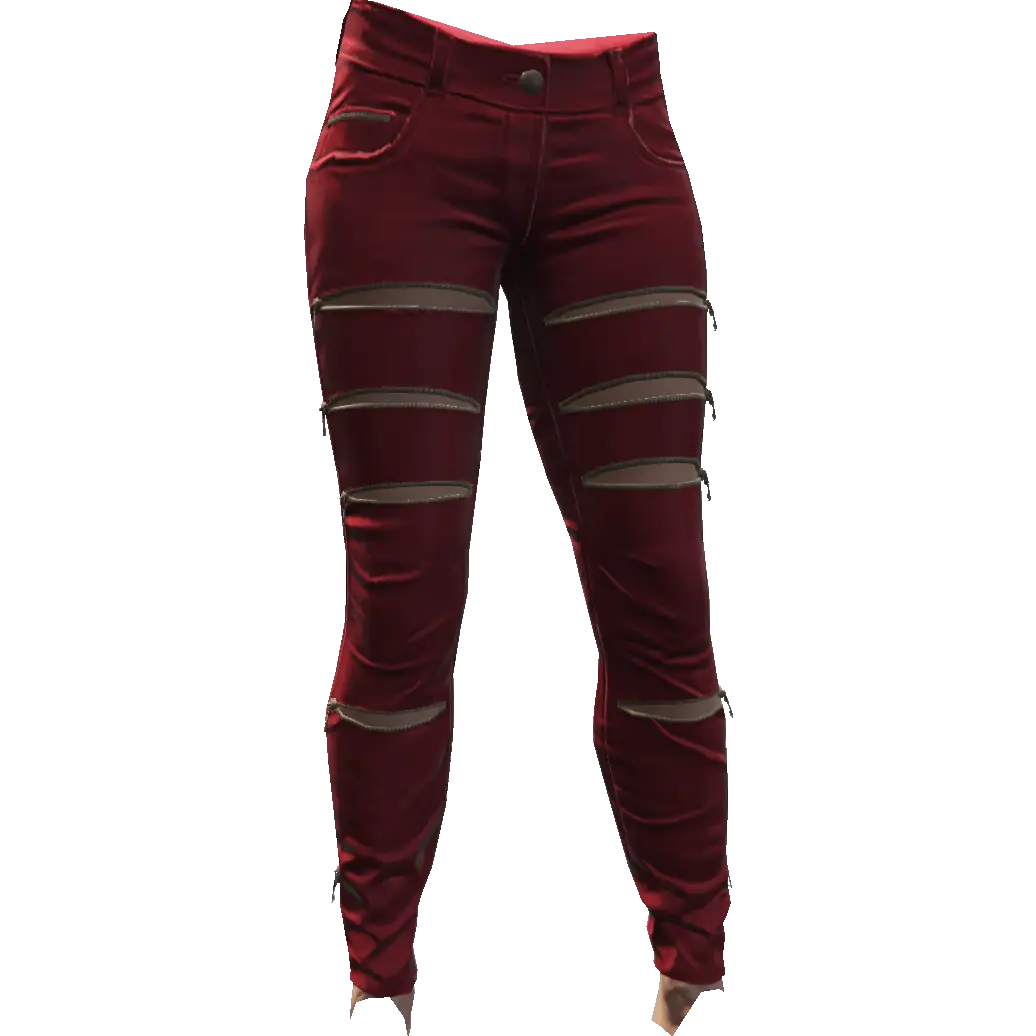 Джинсы с разрезами