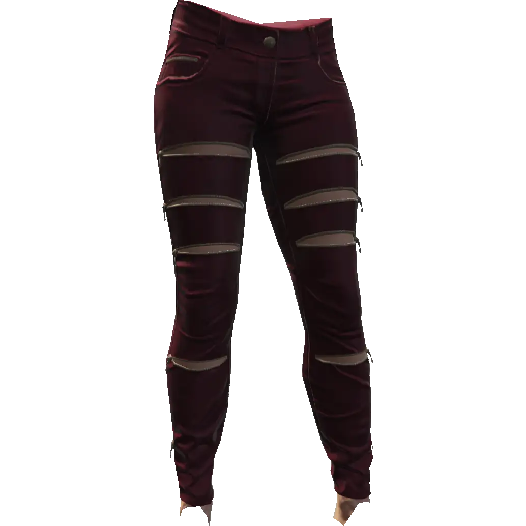 Джинсы с разрезами