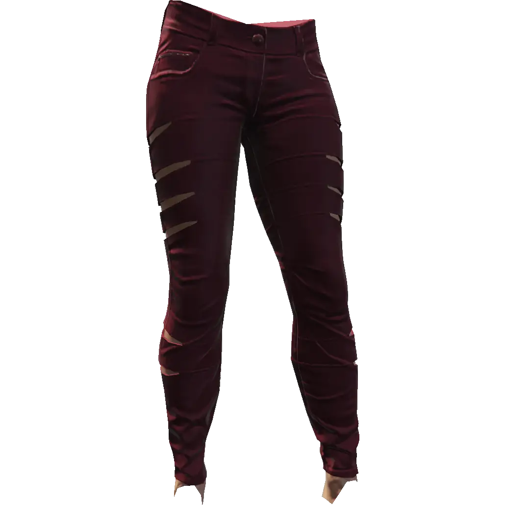 Джинсы с разрезами по бокам