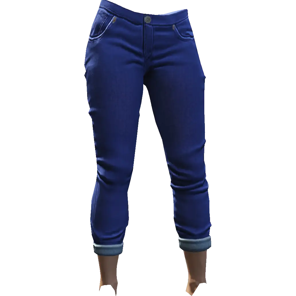 Зауженные джинсы с подворотами