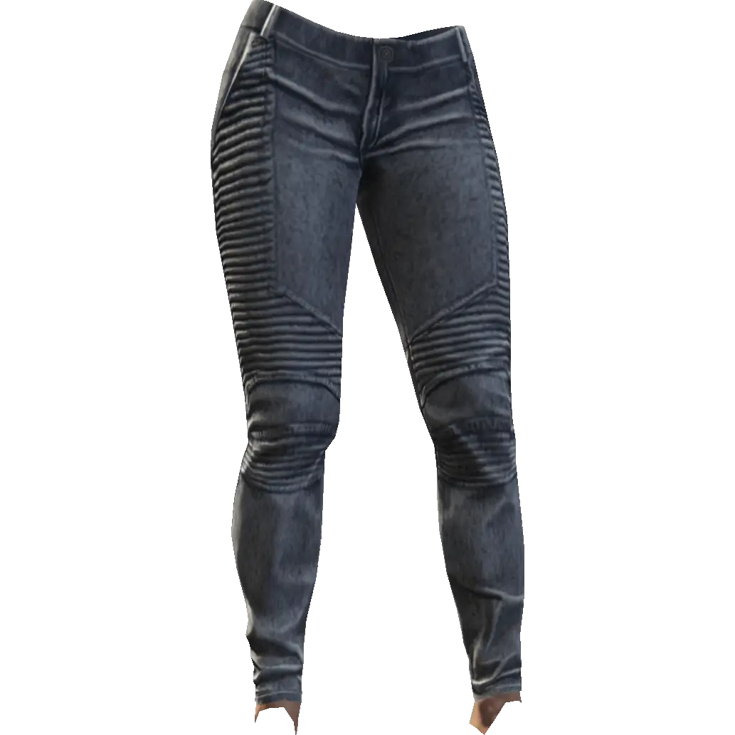 Зауженные джинсы с узором