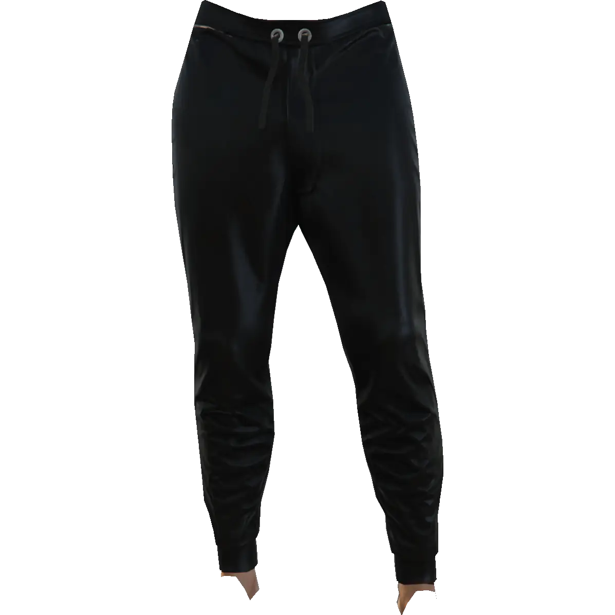 Зауженные спортивные штаны латексные