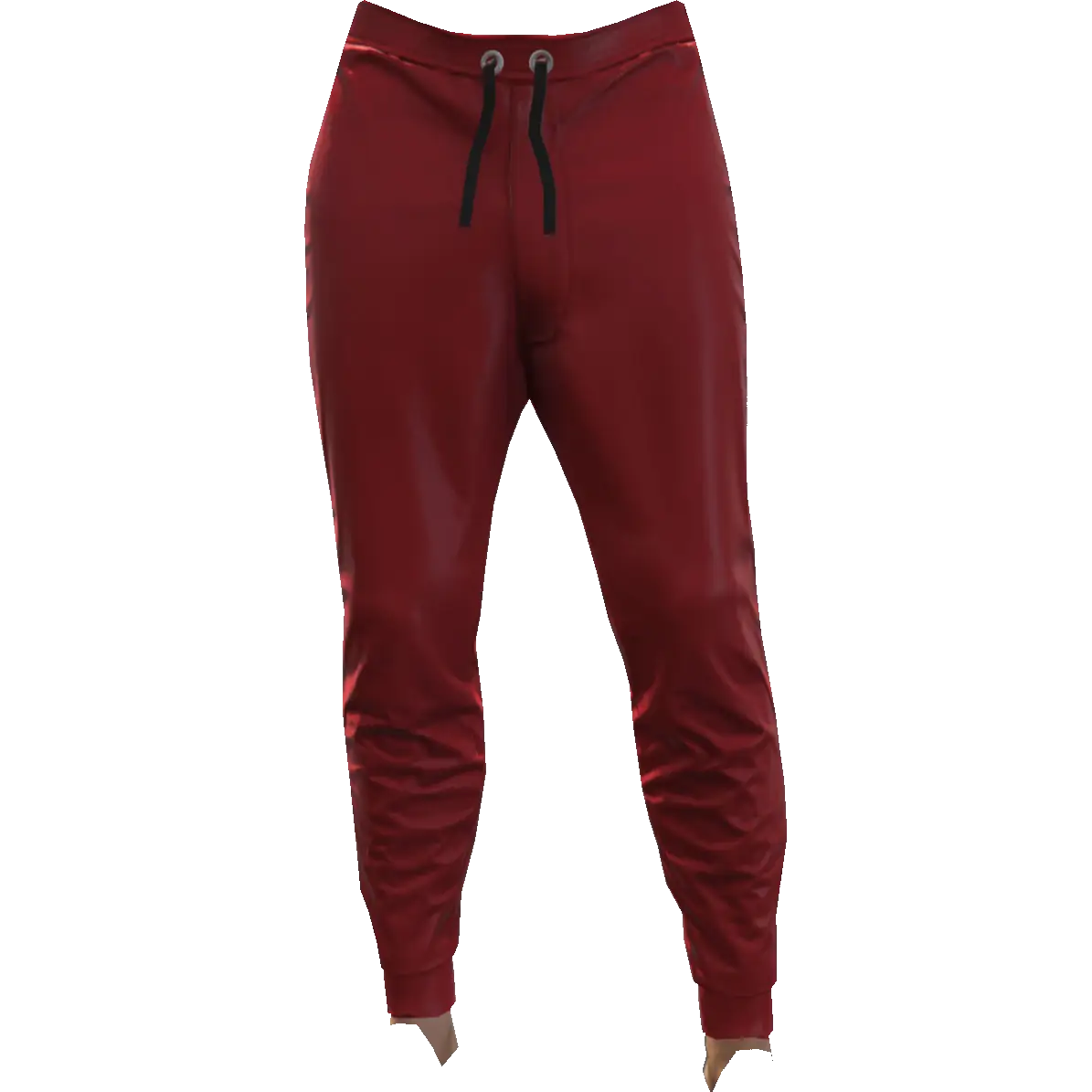 Зауженные спортивные штаны латексные