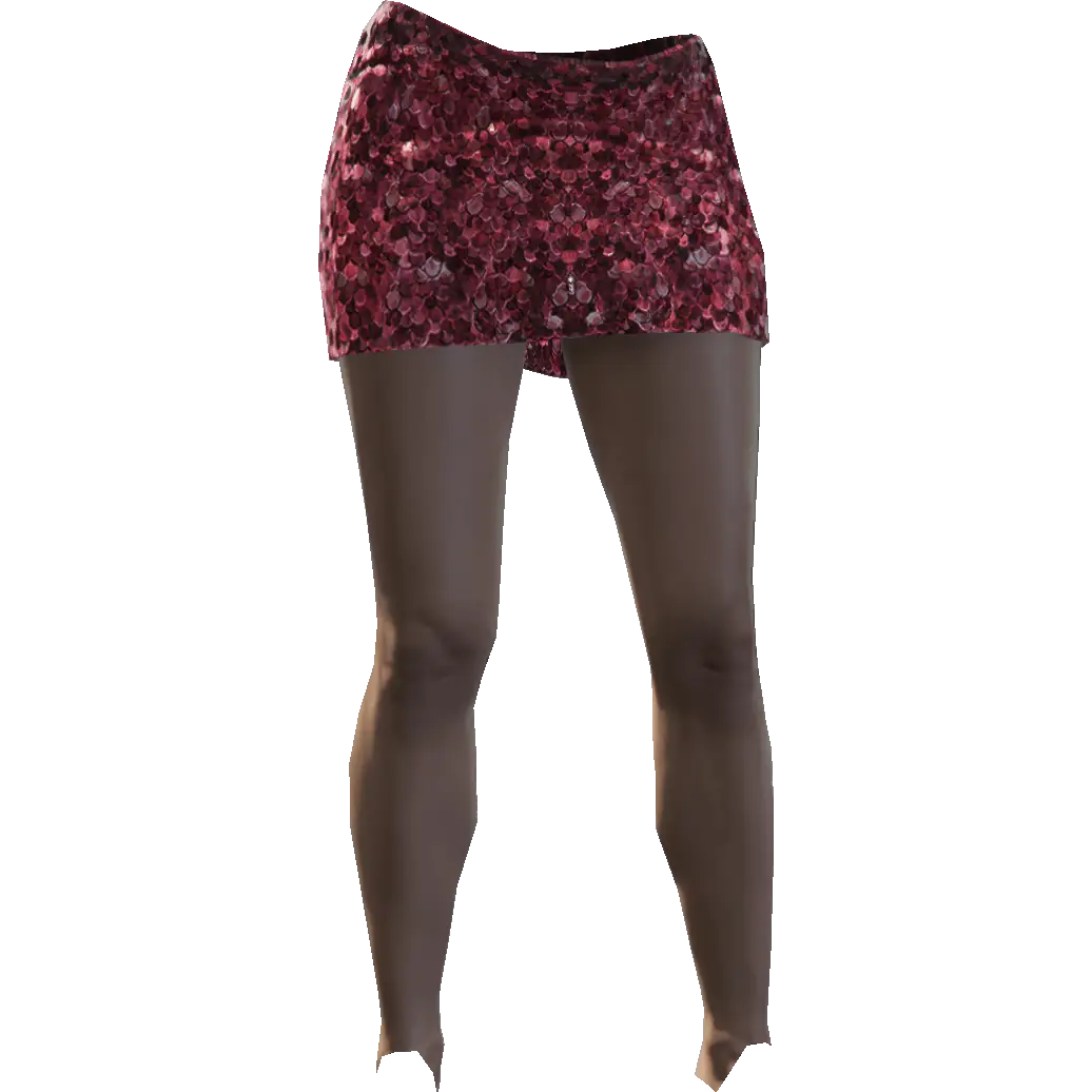 Разноцветная мини-юбка