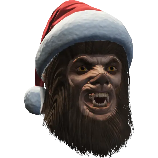 Йети с шапкой Санты