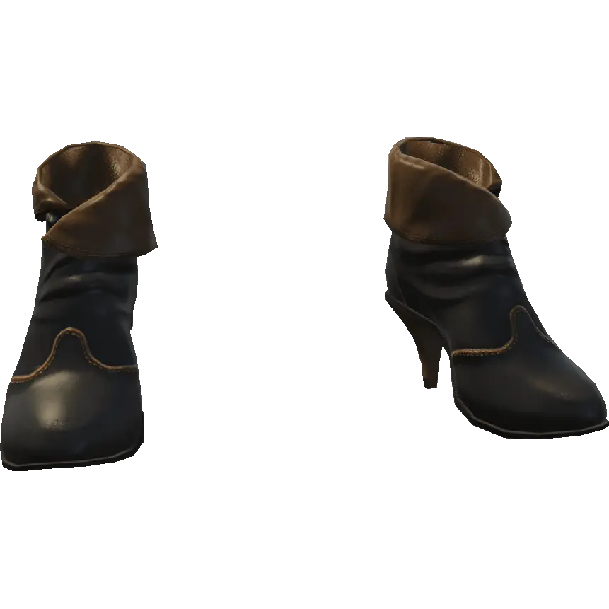 Туфли с мехом на каблуке