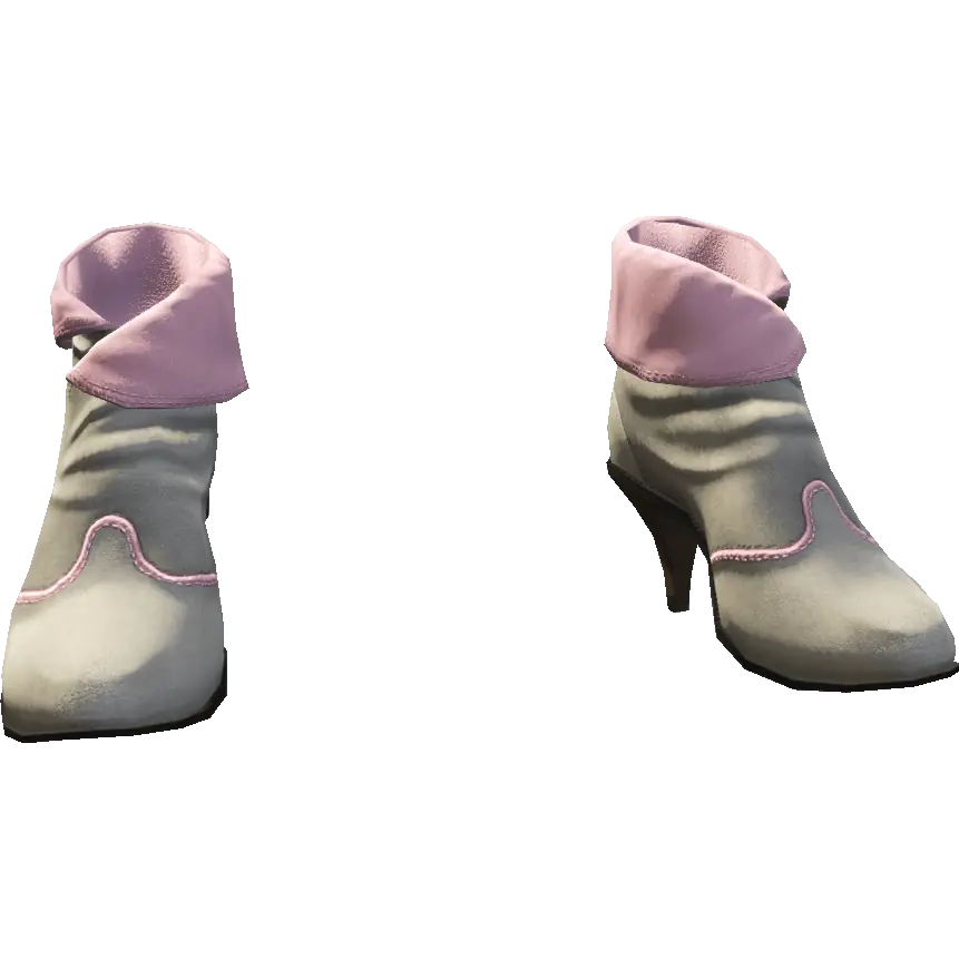 Туфли с мехом на каблуке