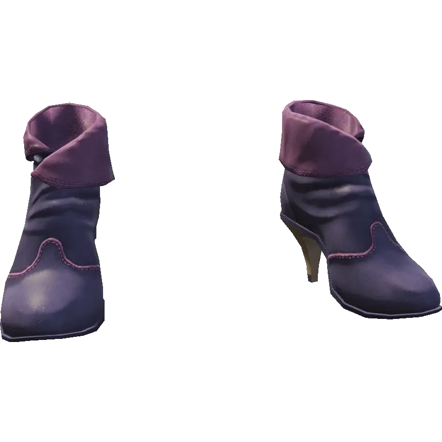 Туфли с мехом на каблуке