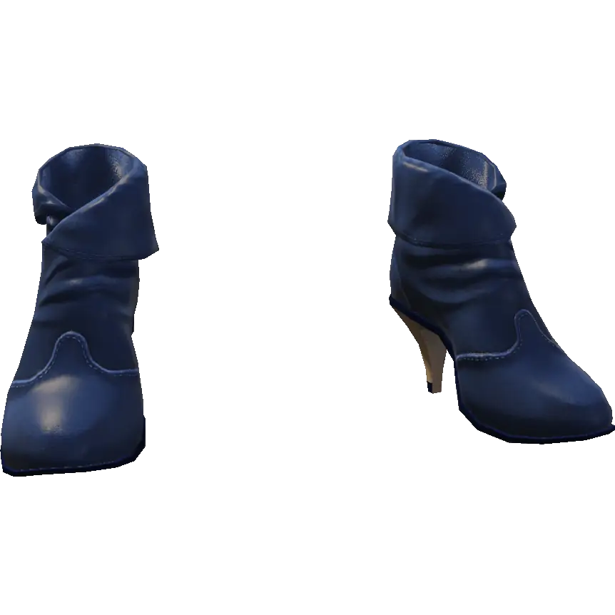 Туфли с мехом на каблуке