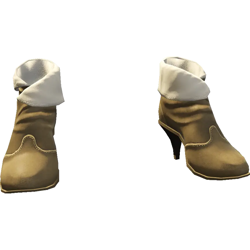 Туфли с мехом на каблуке