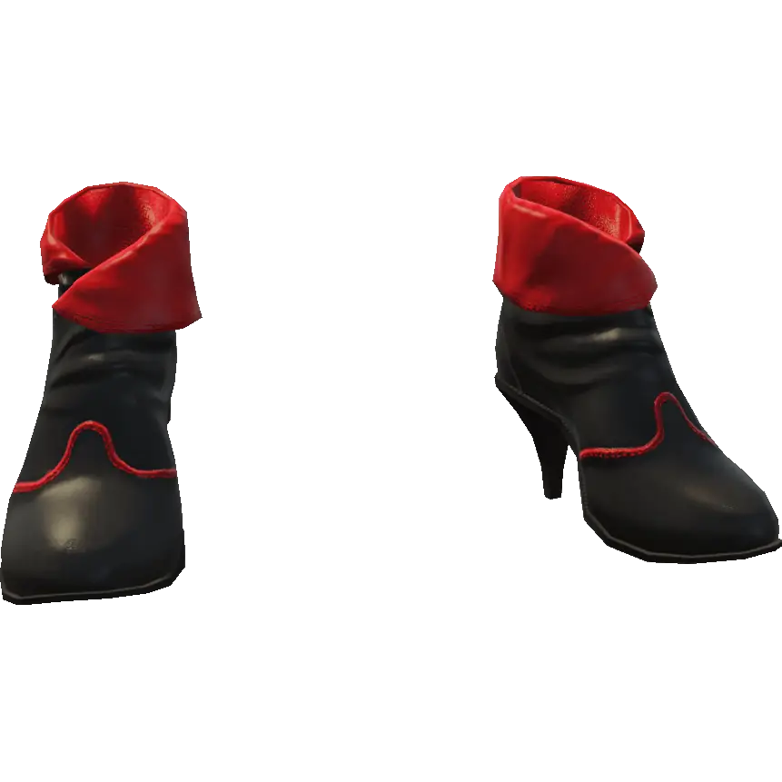 Туфли с мехом на каблуке