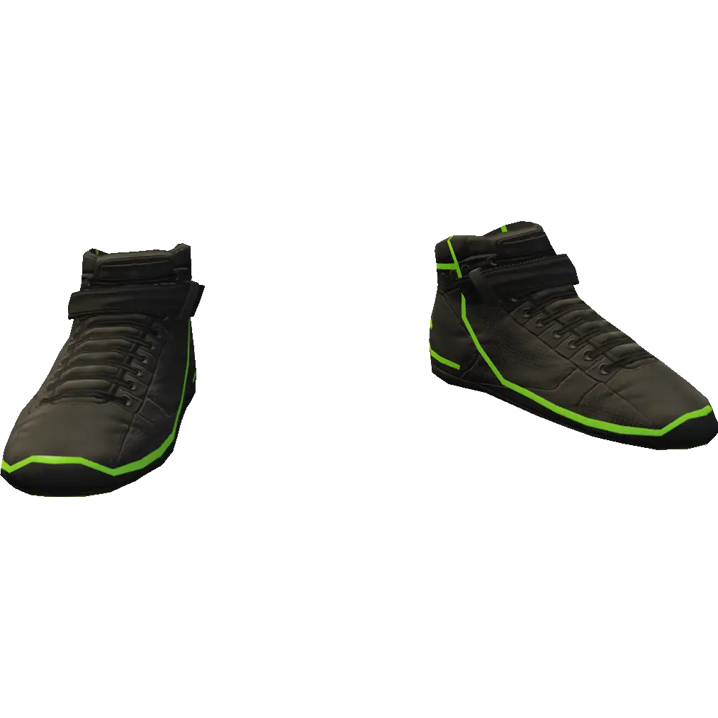 Кроссовки с неоновыми полосками