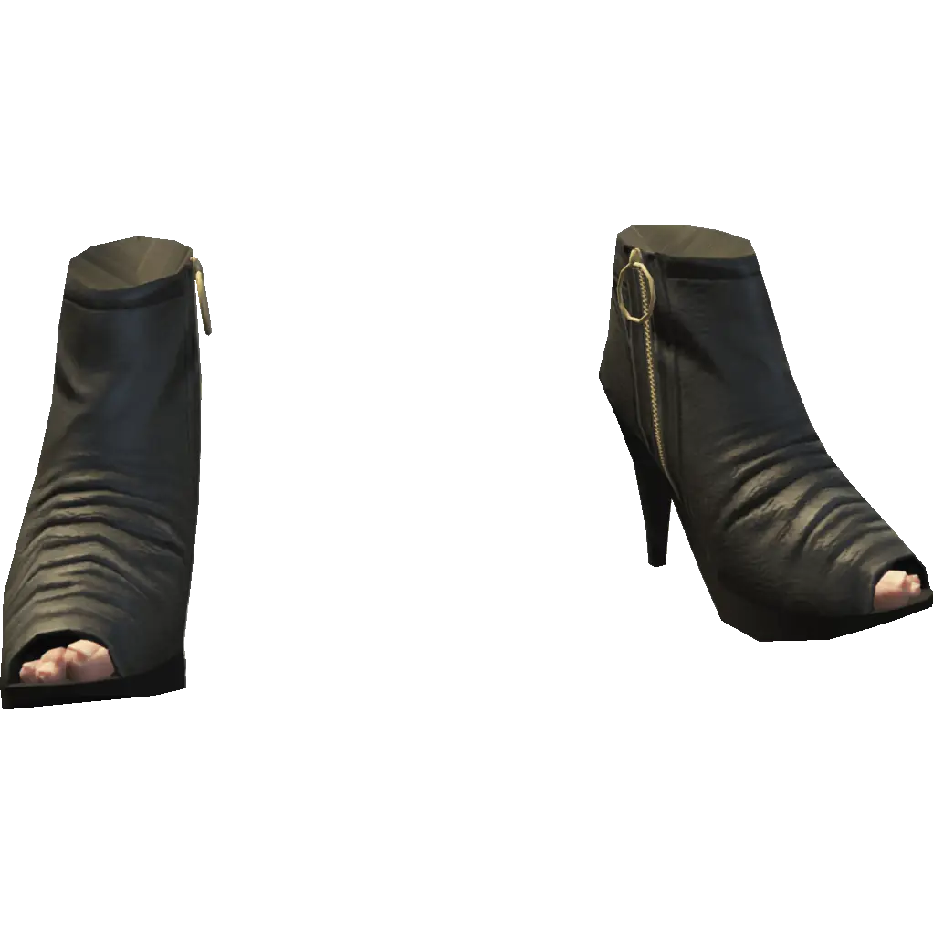 Туфли на каблуке с открытым носом