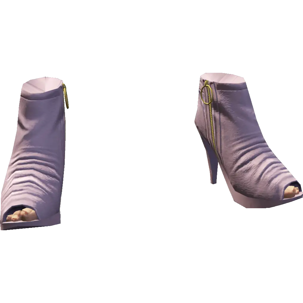 Туфли на каблуке с открытым носом