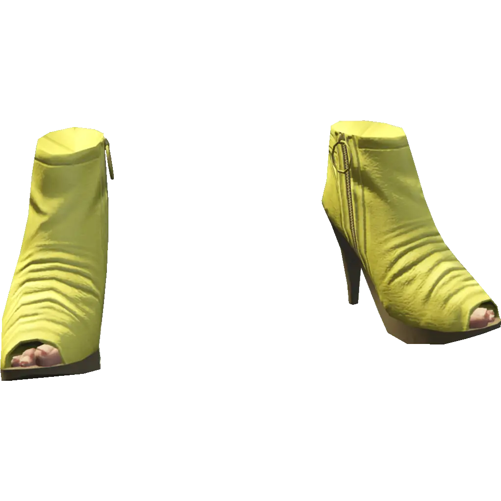 Туфли на каблуке с открытым носом