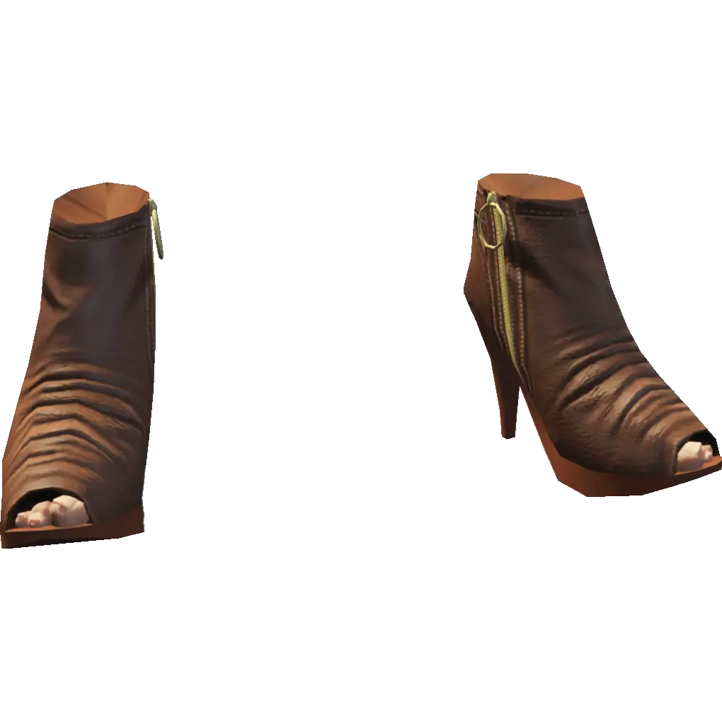 Туфли на каблуке с открытым носом