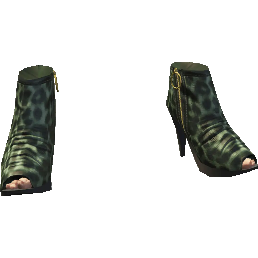 Туфли на каблуке с открытым носом