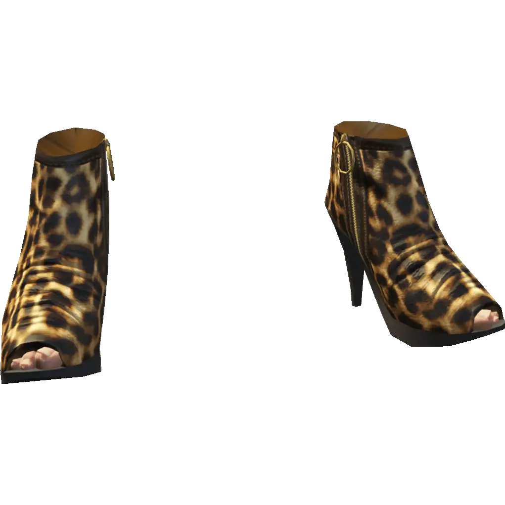 Туфли на каблуке с открытым носом