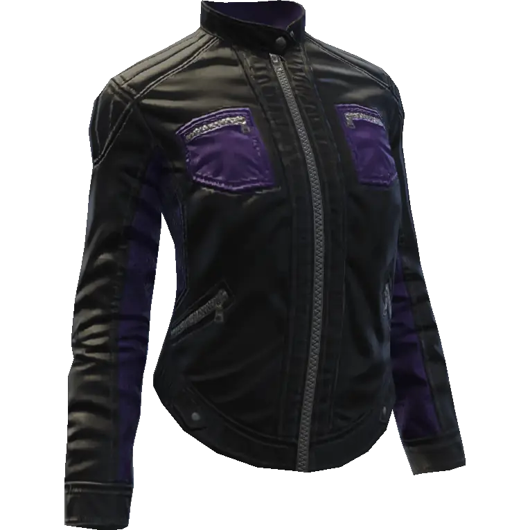 Кожаная куртка байкерши