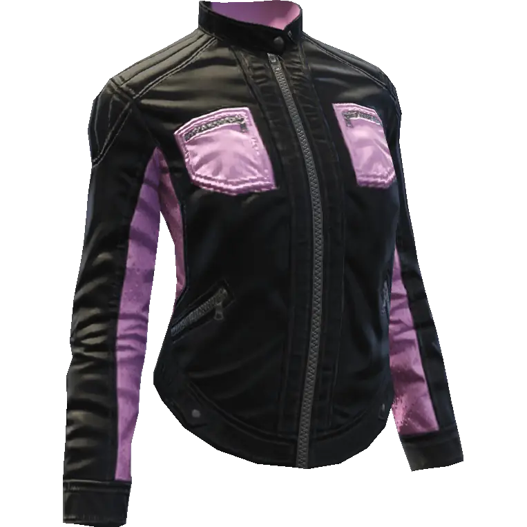 Кожаная куртка байкерши