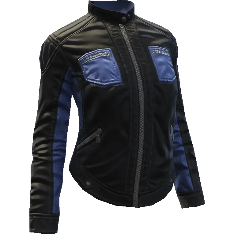 Кожаная куртка байкерши