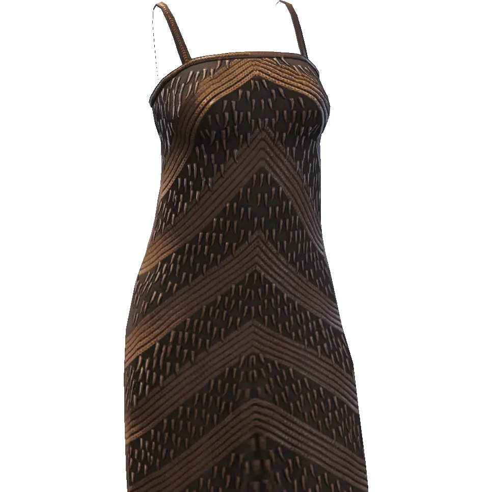 Платье с полосами