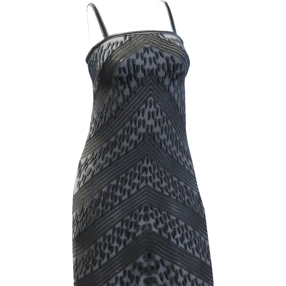 Платье с полосами