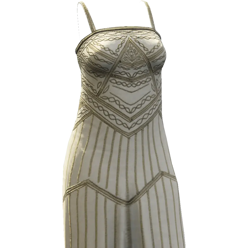 Платье с зелеными полосками