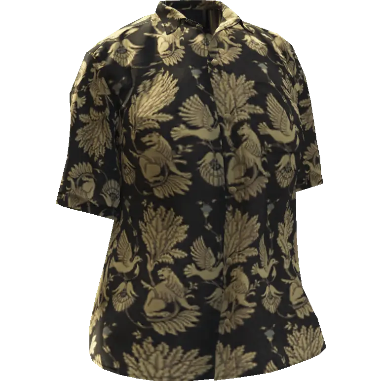 Рубашка с птицами